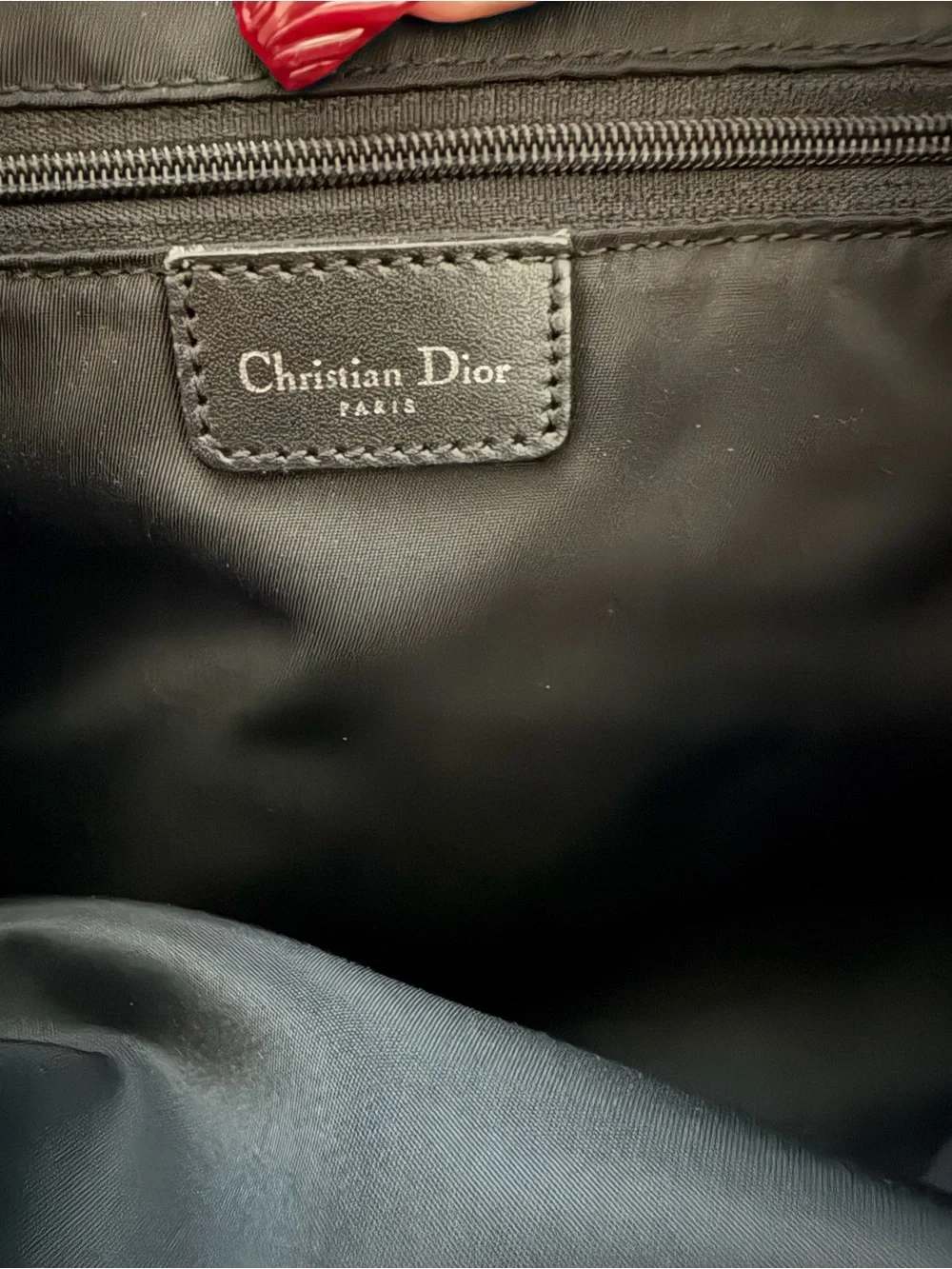 Dior Canvas Monogram Crossbody in Black and Beige